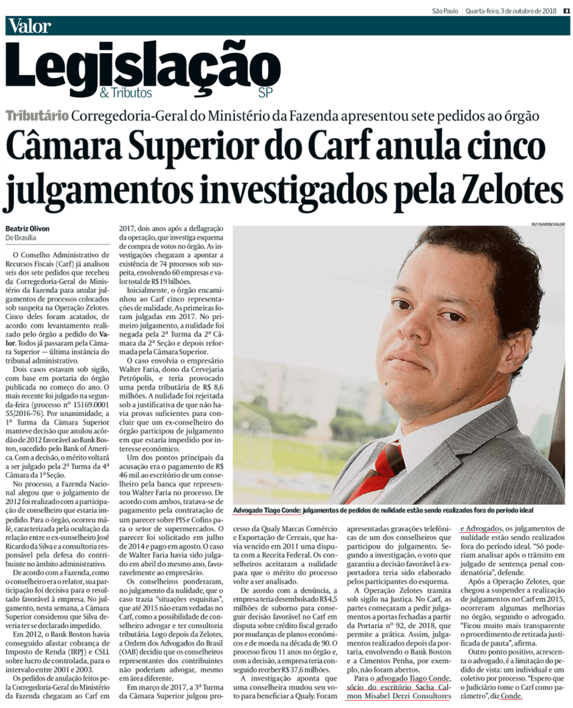 Zelotes: Tiago Conde comenta anulação de julgamentos pelo Carf