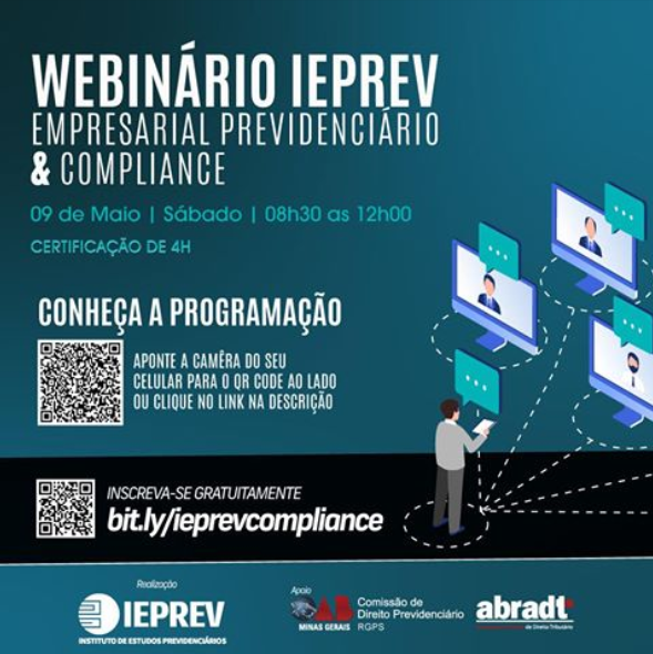 Webinário IEPREV terá participação de Valter Lobato e Tiago Conde Teixeira